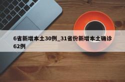 6省新增本土30例_31省份新增本土确诊62例