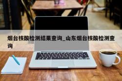 烟台核酸检测结果查询_山东烟台核酸检测查询